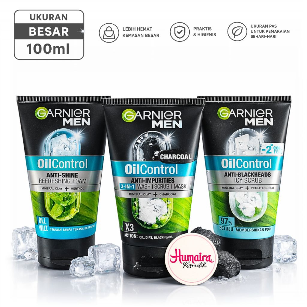 Sabun Muka Garnier Men Oil Control 100ml