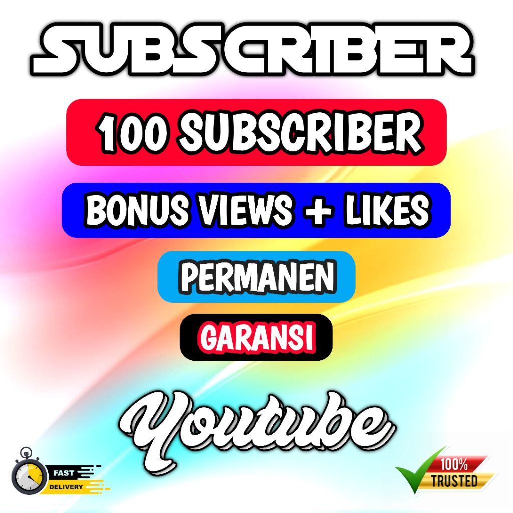 Subscriber Youtube Terbaik 100 Subscriber