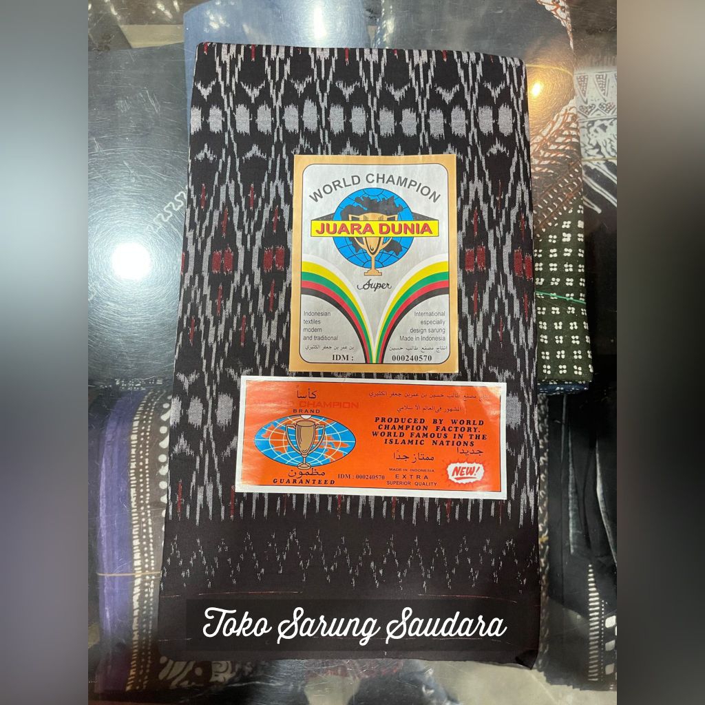 Sarung Juara Dunia Seri Hitam