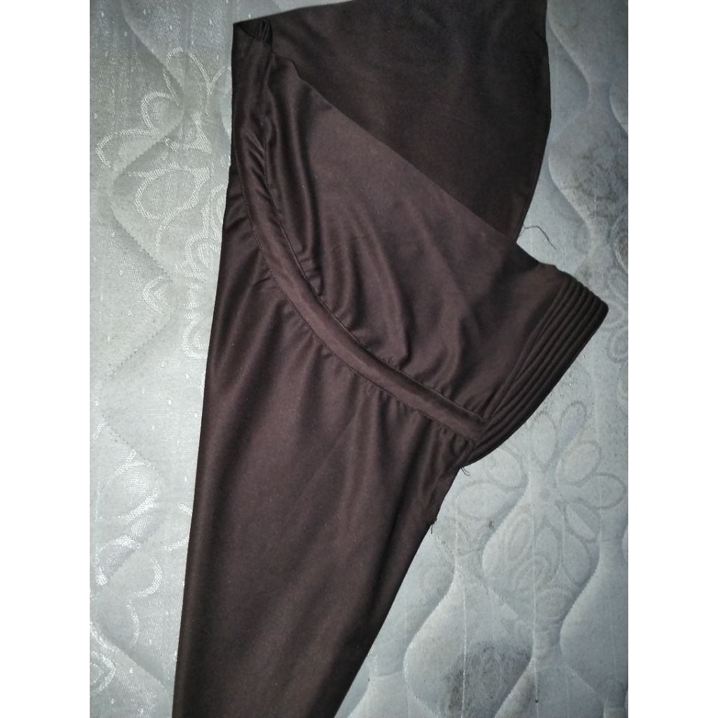 preloved kerudung pramuka bergo, kerudung bergo coklat, kerudung bergo