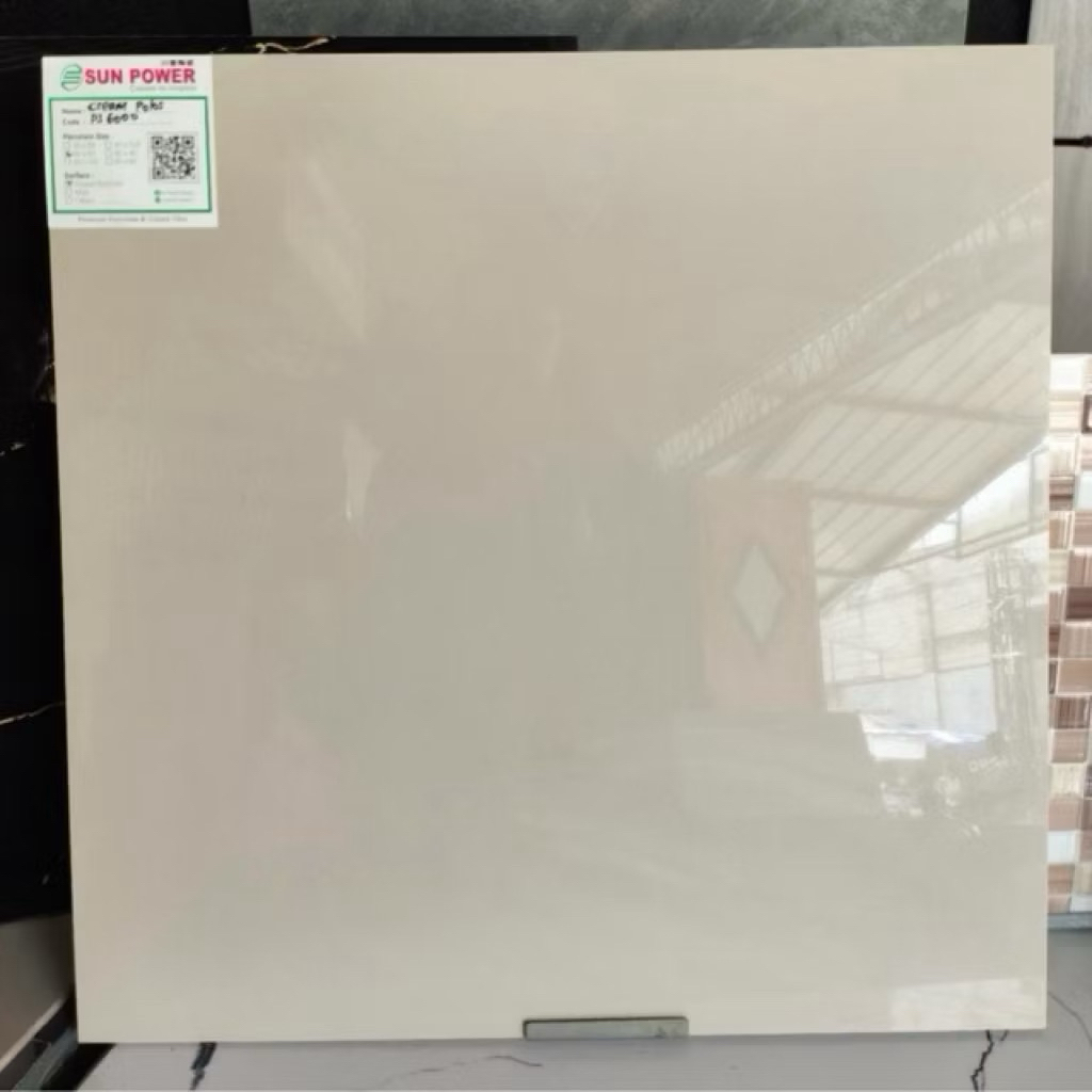 Granit 60x60 Sun Power Cream Polos | Glossy