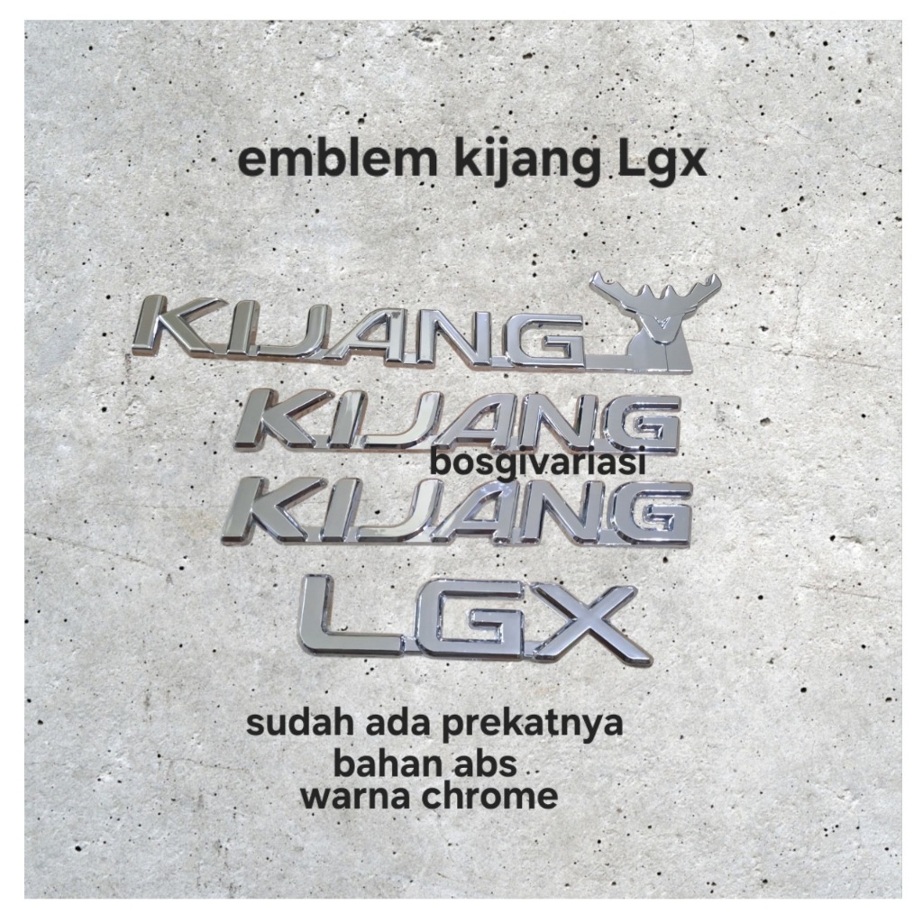 Emblem kijang kapsul Lgx / emblem kijang kapsul Lgx / kijang lgx