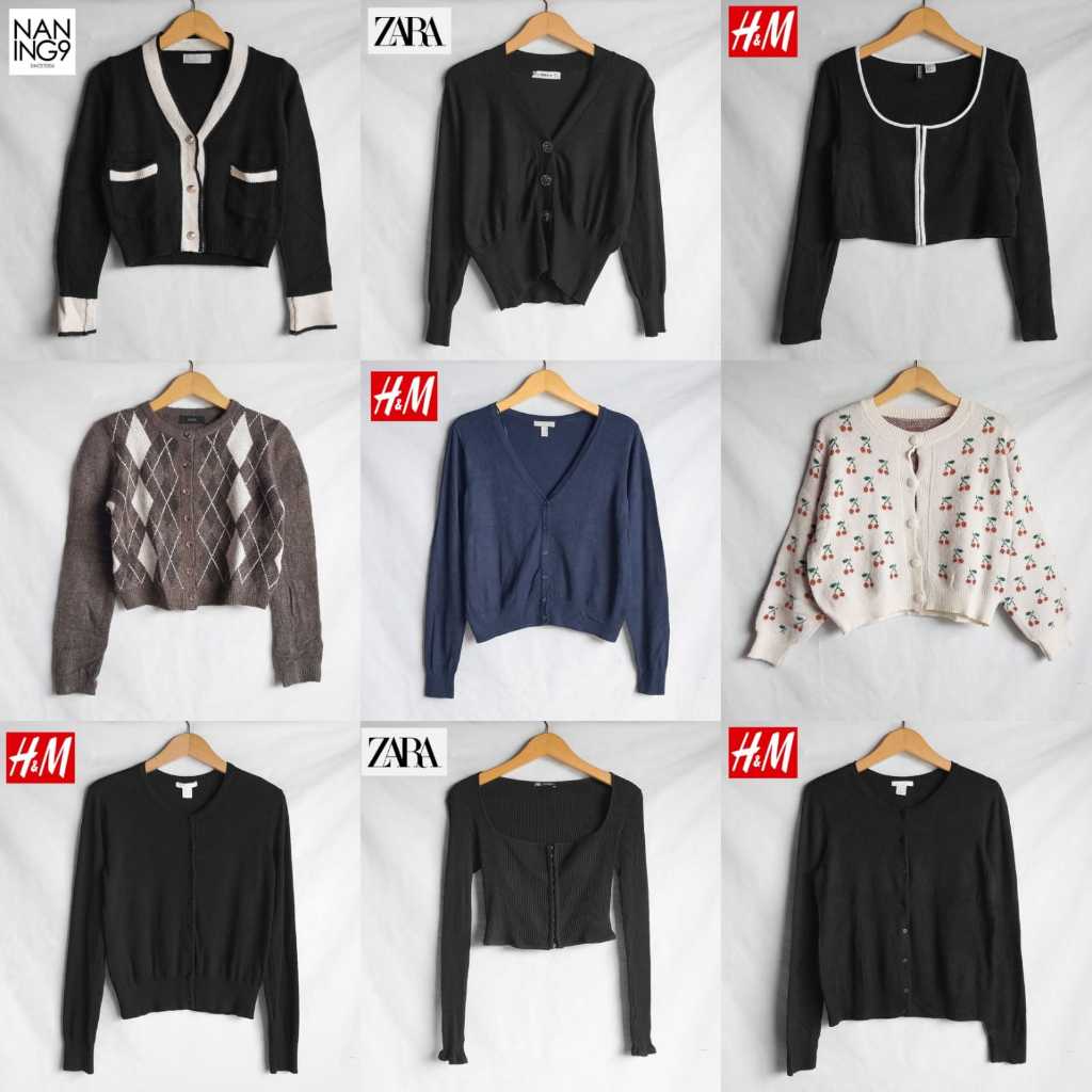 Cardigan Sweater Vest Lengan Panjang Rajut Knitwear Kepang Cewek Premium