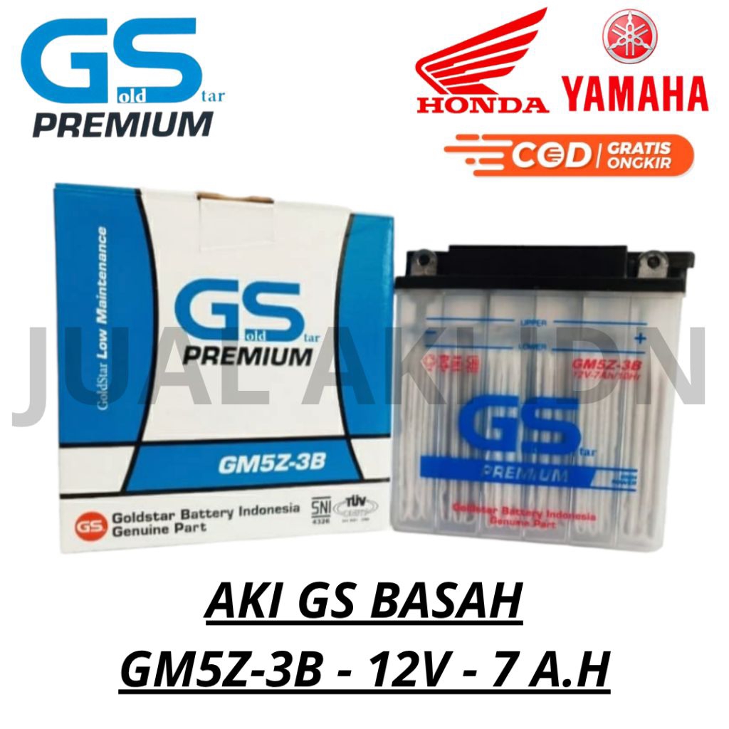Aki Basah Mio Sporty Mio Smile Jupiter Z Burhan Vega ZR Jupiter MX Old Aki Motor Basah GM5Z-3B