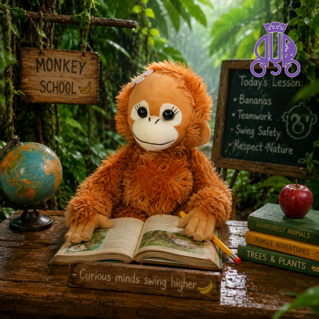 Boneka Tas aksesoris karakter Monyet Baby Natsu