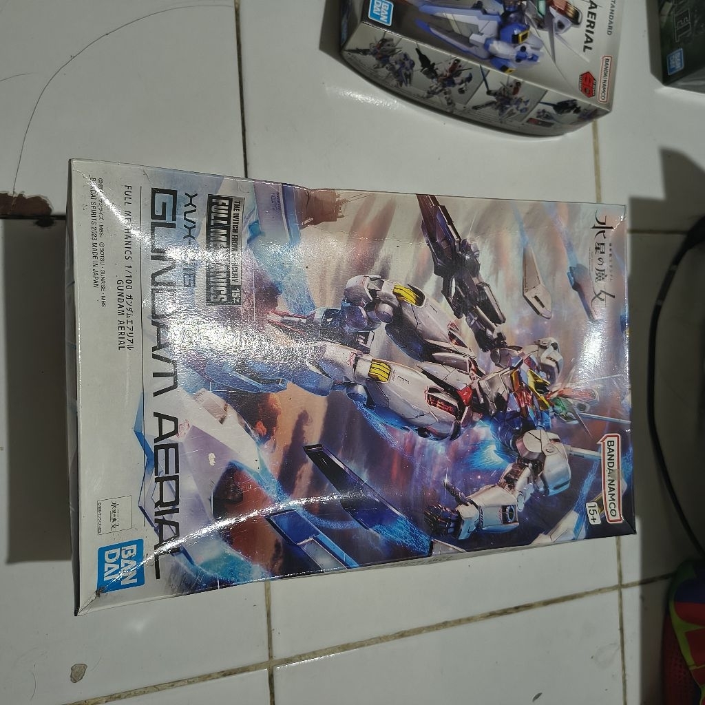 Bandai Full Mechanics Gundam Aerial 1/100 Box Damage