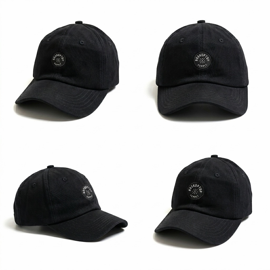 Topi Polo Cap Simple Highwind - Black Topi Pria