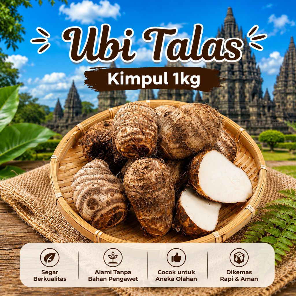 ubi talas kimpul 1kg / talas belitung / mbote