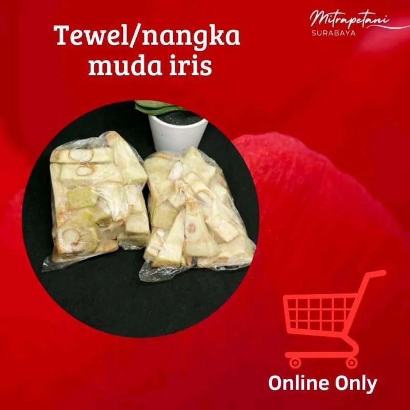 Tewel / Nangka Muda Iris, Sayur Tewel Iris