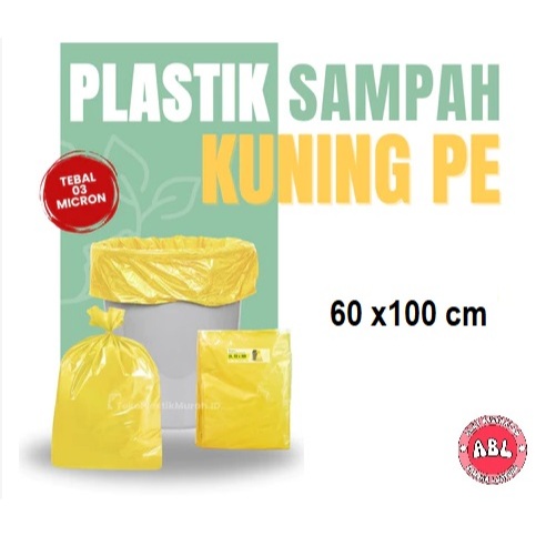 [TRASHBAG MEDIS] PLASTIK SAMPAH PE KUNING | KANTONG SAMPAH KUNING MEDIS | KANTONG SAMPAH MEDIS