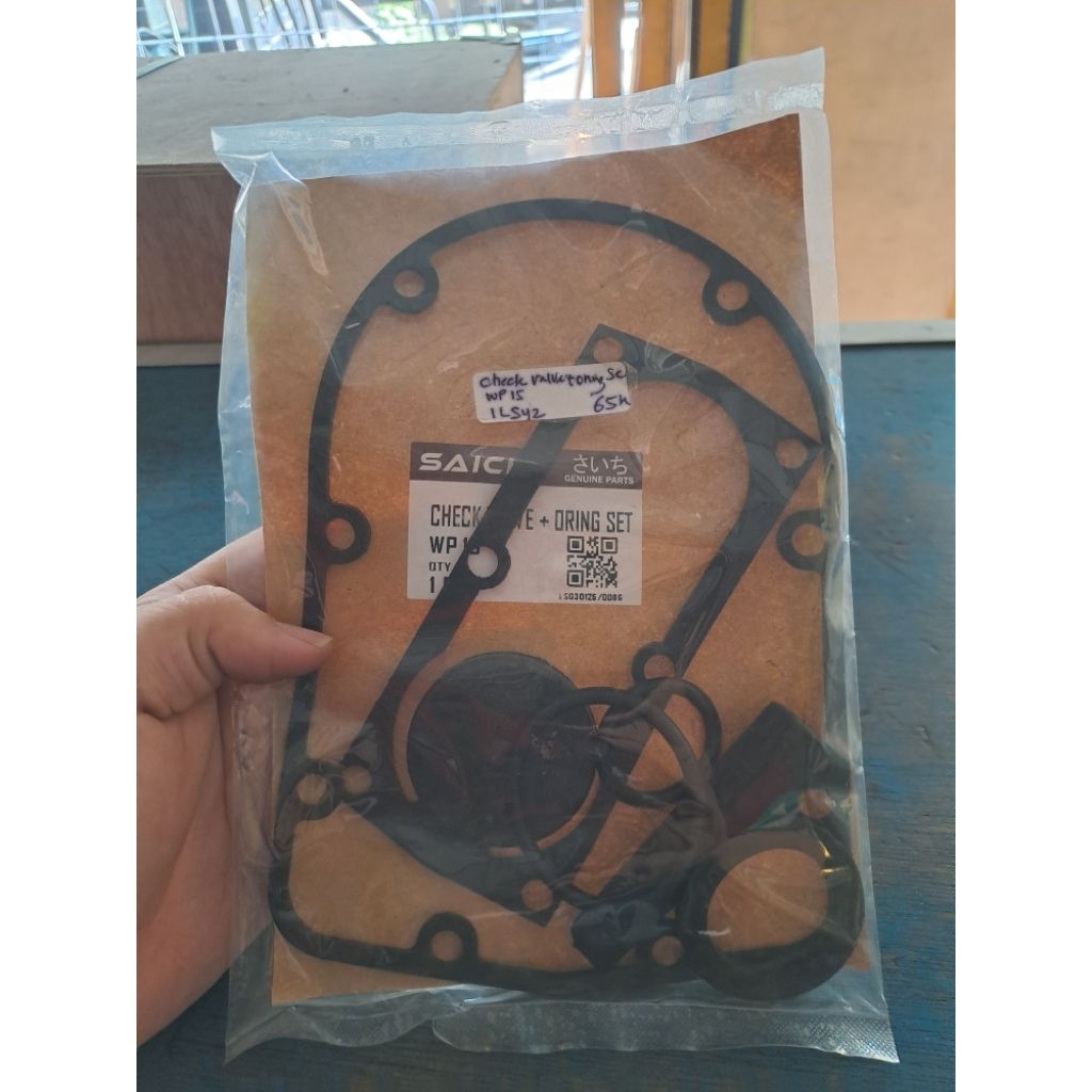 Check Valve Klep Tabok komplit oring set Pompa Air Alkon 1,5" 1,5 Inchi 1,5 Inch WP15 WP 15