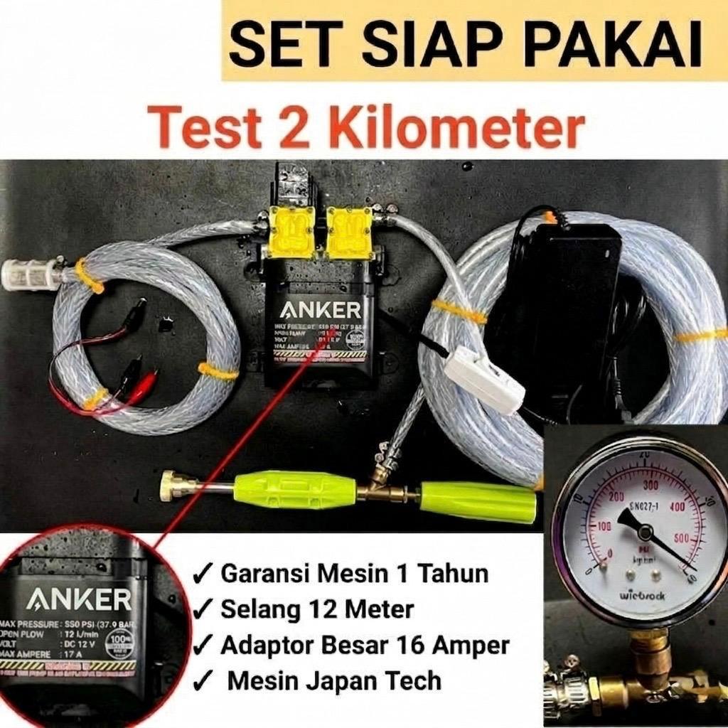 Alat Cuci Steam DC Double Pump Siap Pakai Untuk Cuci Mobil Steam Motor Tekanan Tinggi
