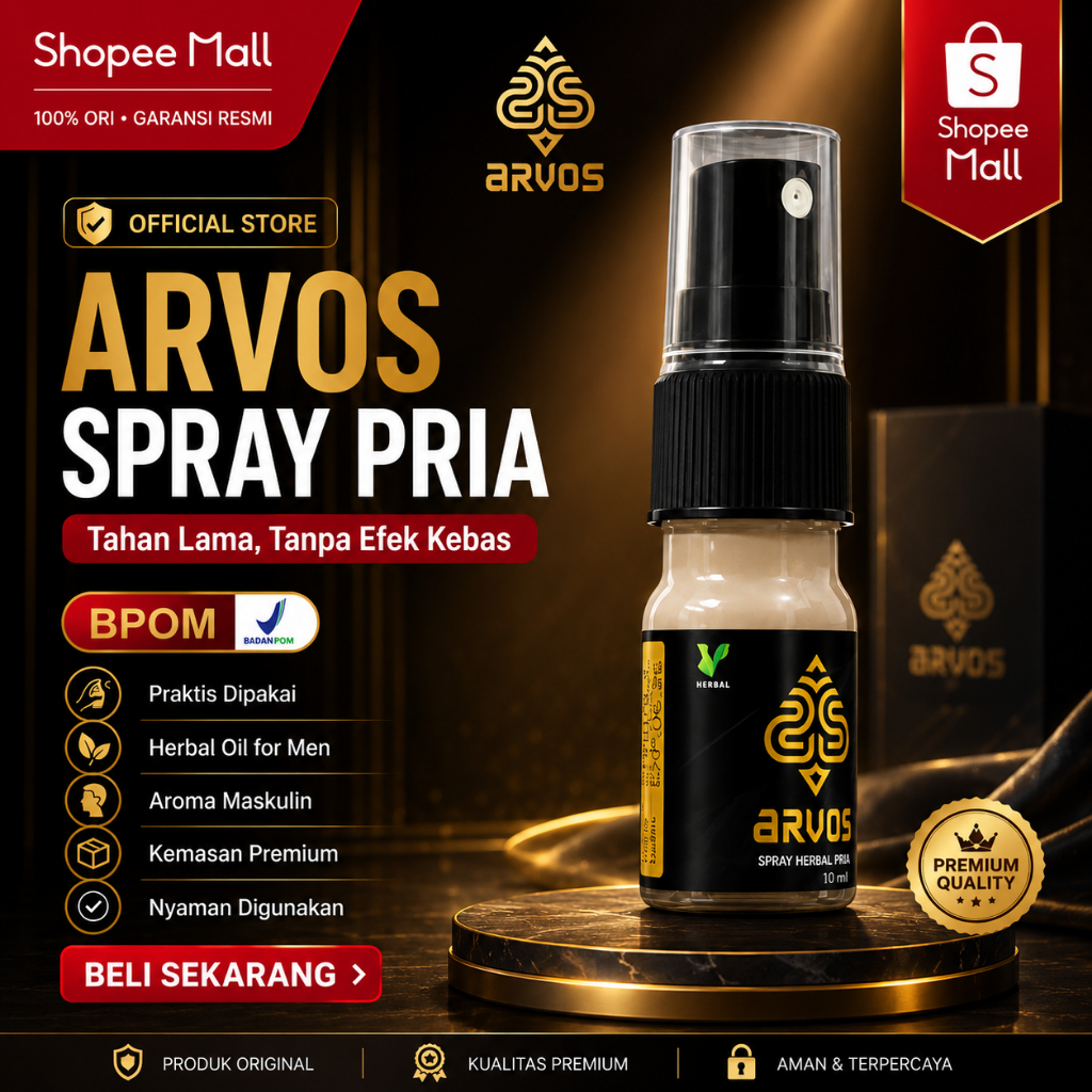 Arvos Spray Isi 5ml Minyak Pijat BPOM