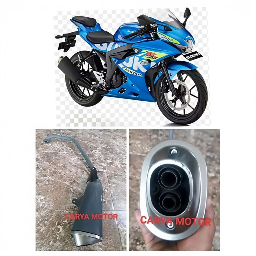 JUAL KNALPOT STANDAR SUZUKI GSX 150R asli original copotan GSX R 150 terlaris motorcycle