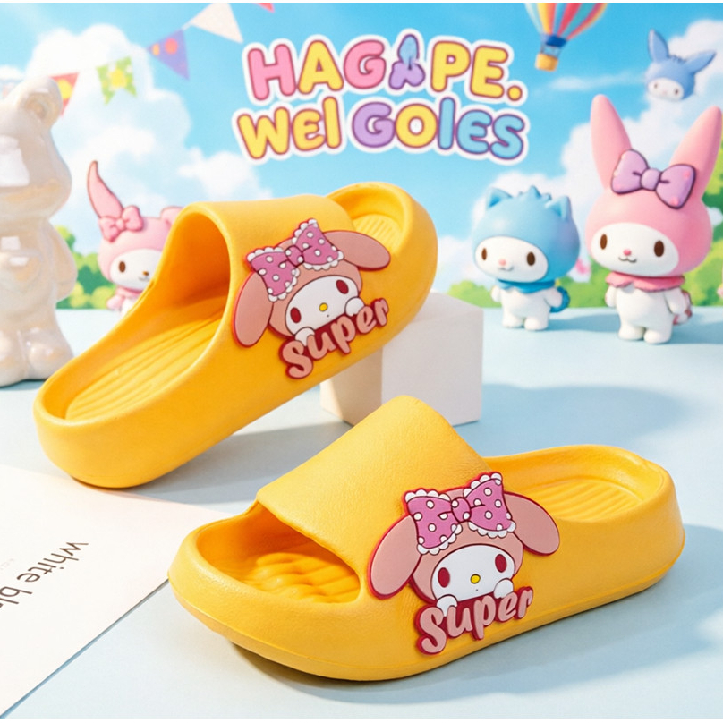 Sandal Anak My Melody 24-35 Sendal Anak Perempuan Anti Slip EVA Empuk Nyaman Untuk Sekolah Rumah Lib