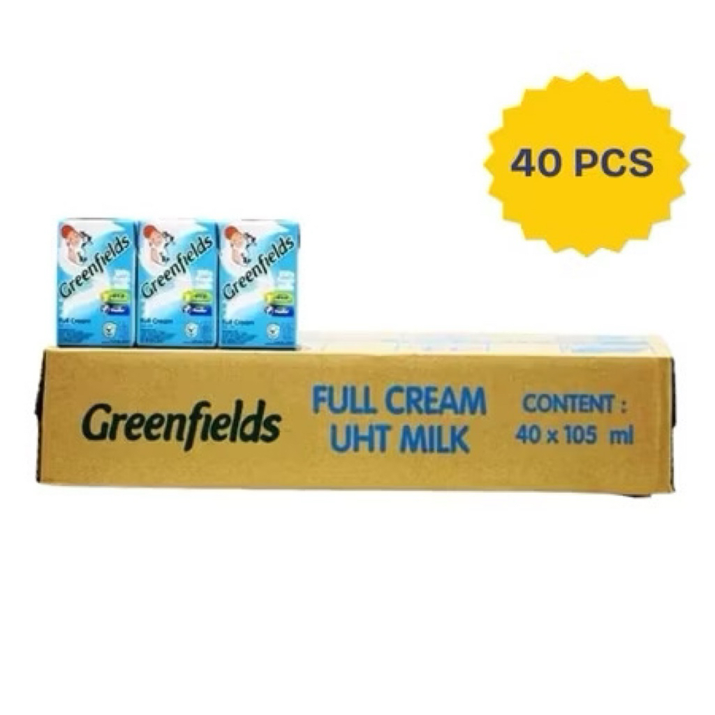 SUSU UHT GREENFIELDS 105ML/ SUSU UHT FULL CREAM/ SUSU UHT STRAWBERRY/ SUSU UHT COKELAT 105ML
