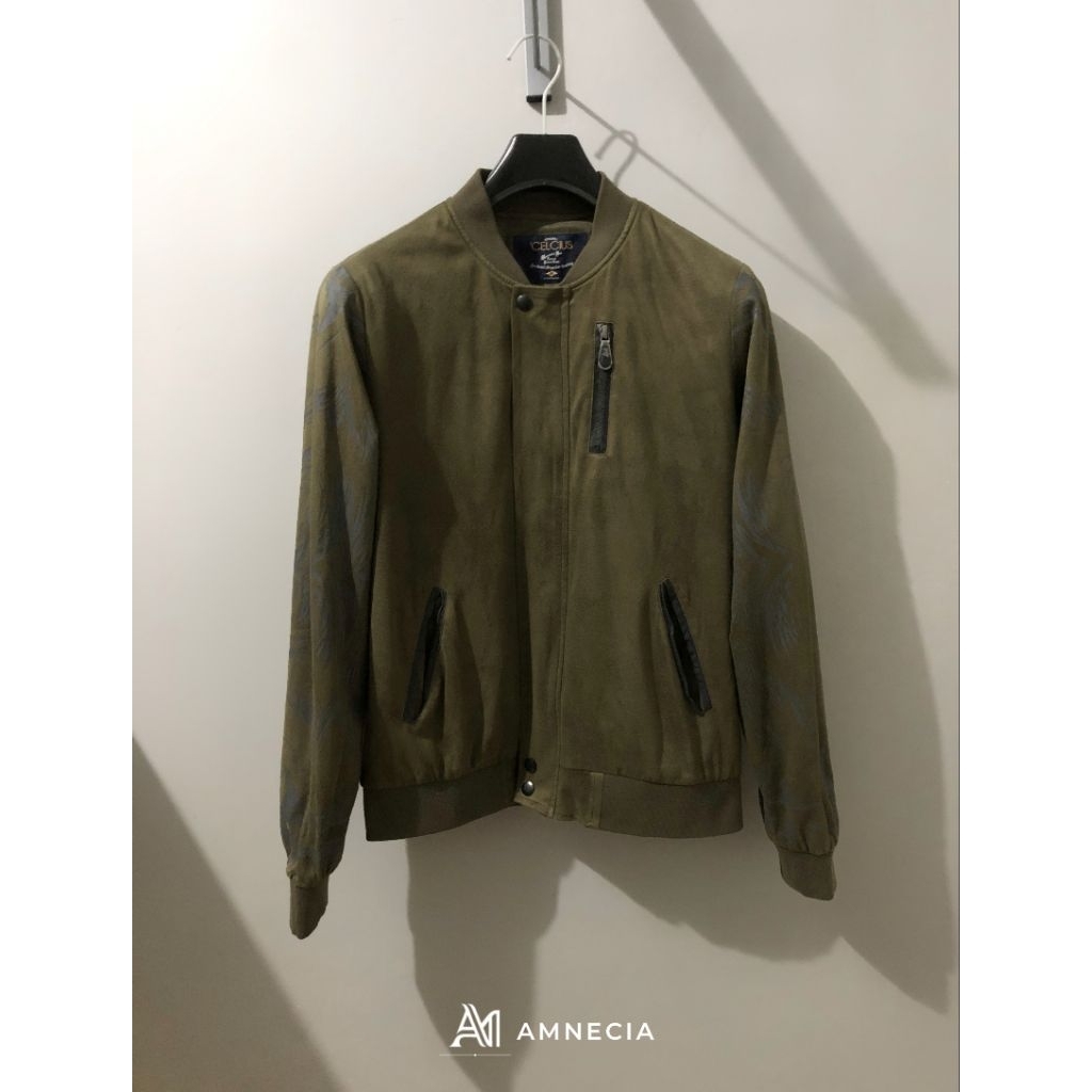 CELCIUS Bomber Jacket Suede-Feel