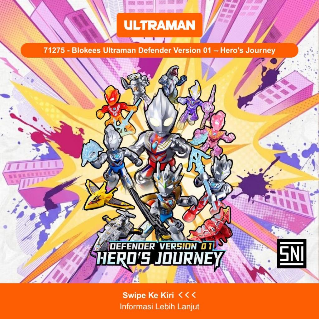 [NEW] BLOKEES Blind Box Ultraman Hero's Journey Defender Version 01 - Satuan Random Mainan Robot Fig