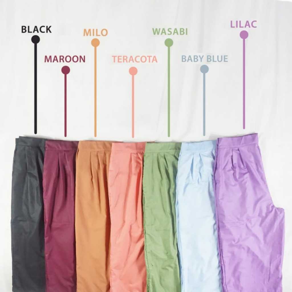 Nicky Midi Pants / Celana Tigaperempat Wanita