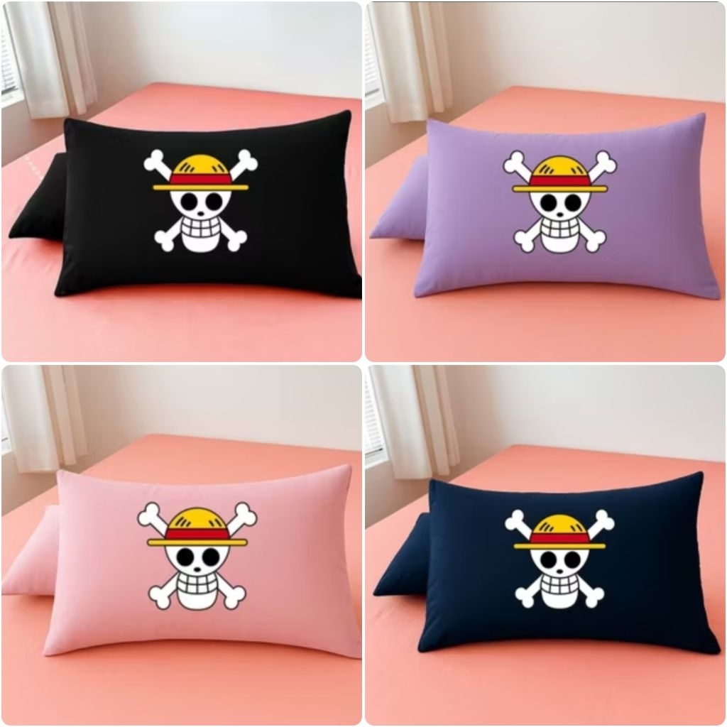 sarung bantal one piece/sarung bantal anime/sarung bantal Bajak laut/sarung bantal wanpis/Sarung ban