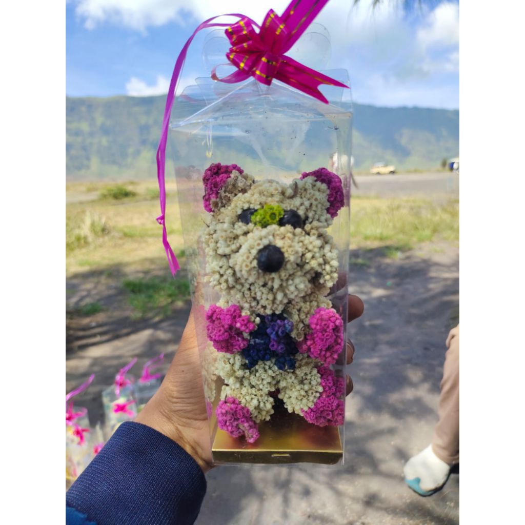 bunga edelweis bromo bentuk boneka