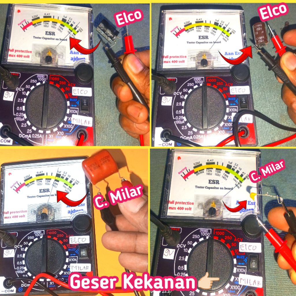 Esr Meter Analog Budi Teknisi untuk Cek Elco Dan Milar