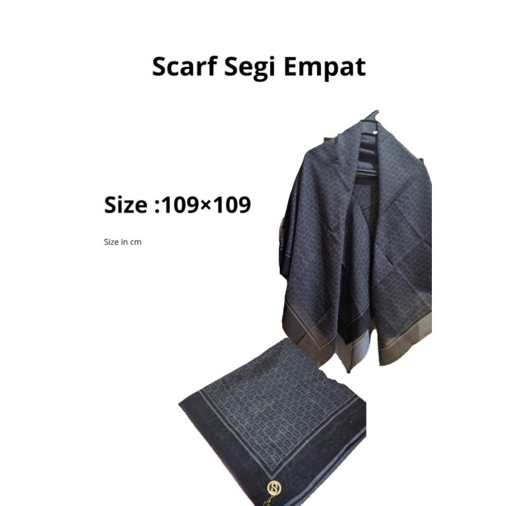 (PRELOVED) Scarf Jilbab Segiempat