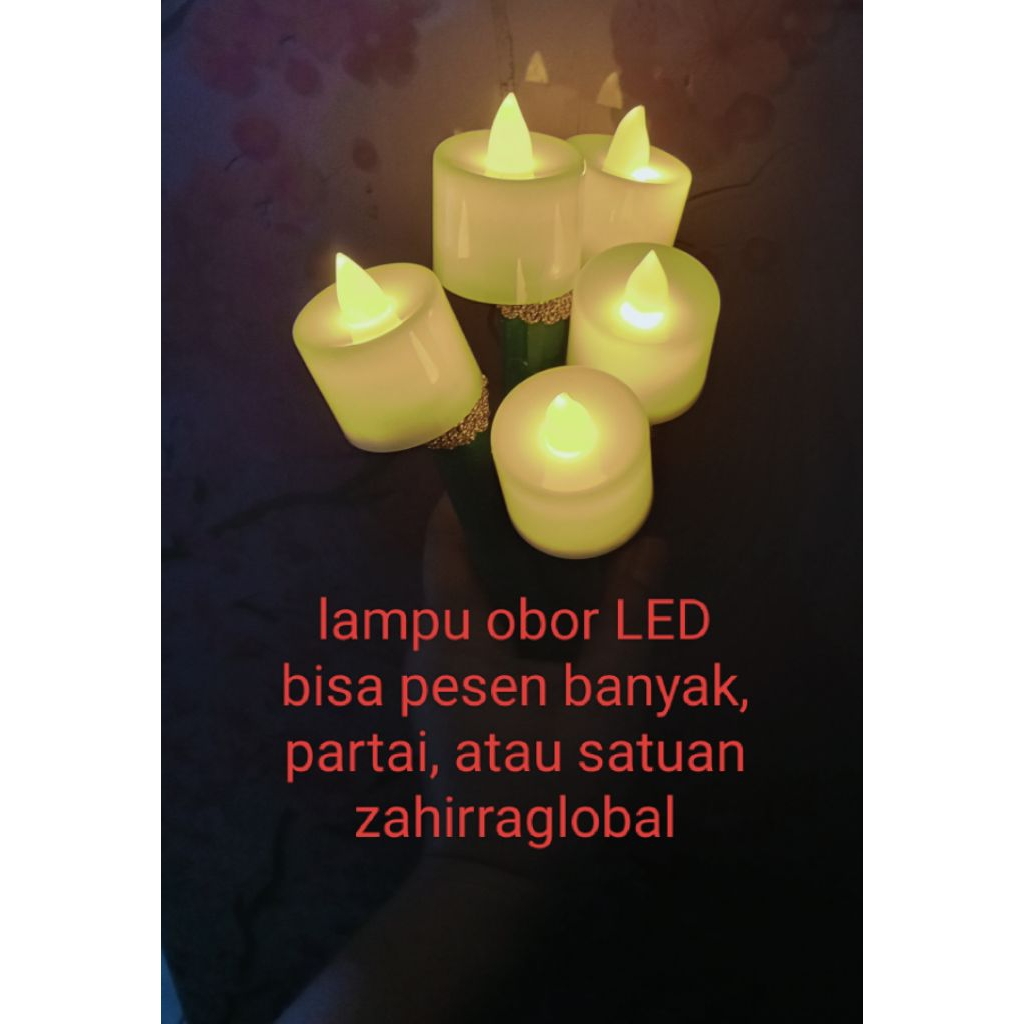 obor elektrik, obor LED, obor pawai, obor takbiran, ukuran mini