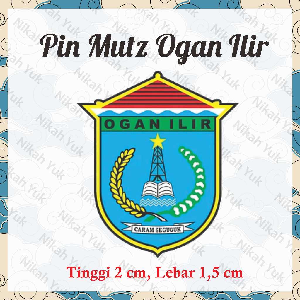 Pin Mutz Ogan Ilir Akrilik, Pin Topi Mutz Lambang Ogan Ilir