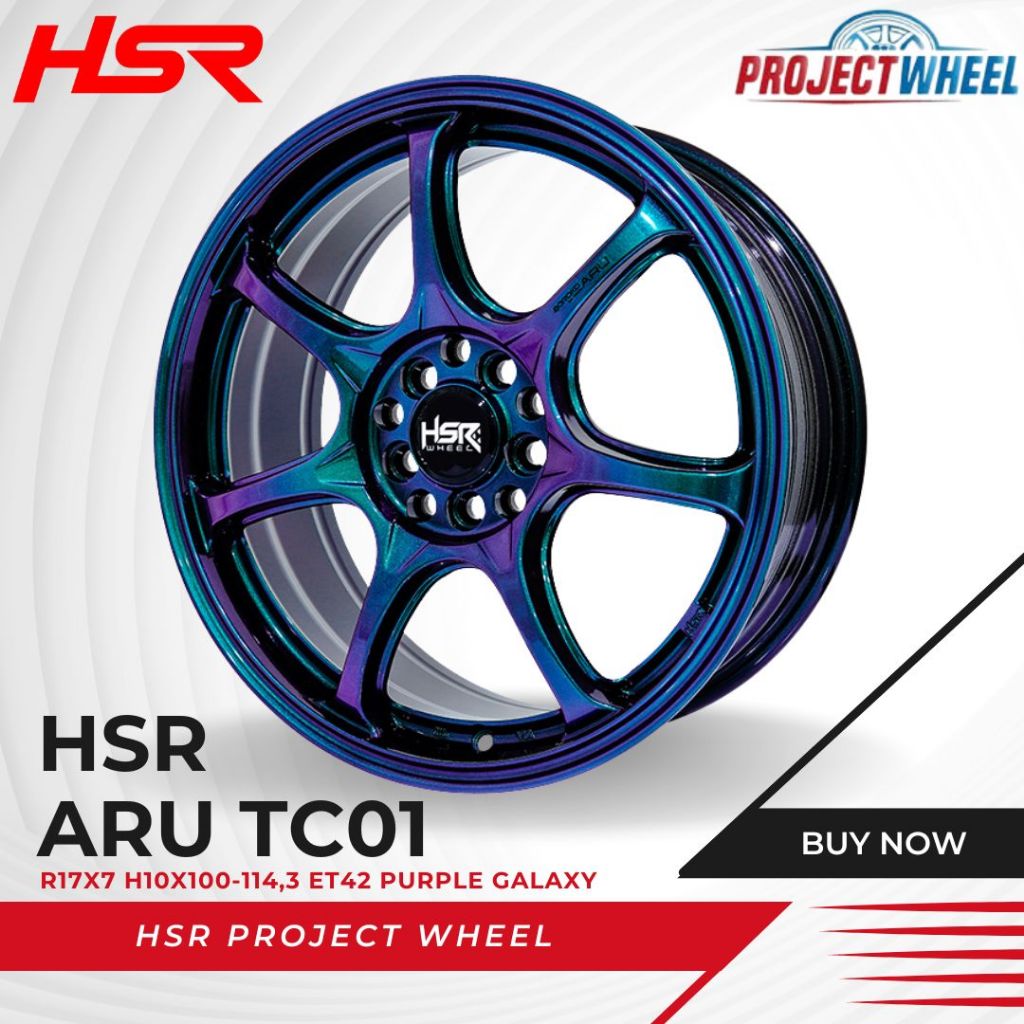 Velg Mobil Racing Hsr Ring 17 Untuk Innova, Terios, Rush, Crv, Brv, Brv, Zenix, Hsr Cawang