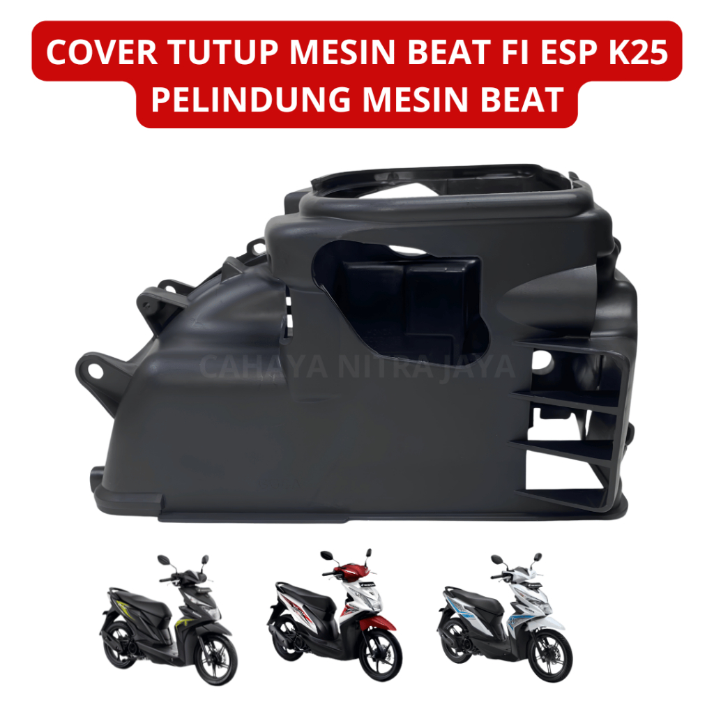 Cover Tutup Mesin Beat FI ESP K25 Pelindung Mesin Honda Beat ESP Cover Mesin Beat Street Pop eSP Ori