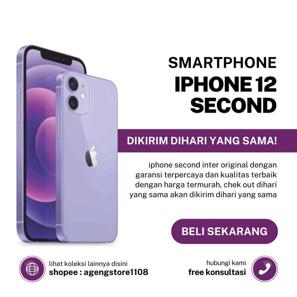 IPHONE 12 64GB 128GB 256GB SECOND ORIGINAL FULLSET
