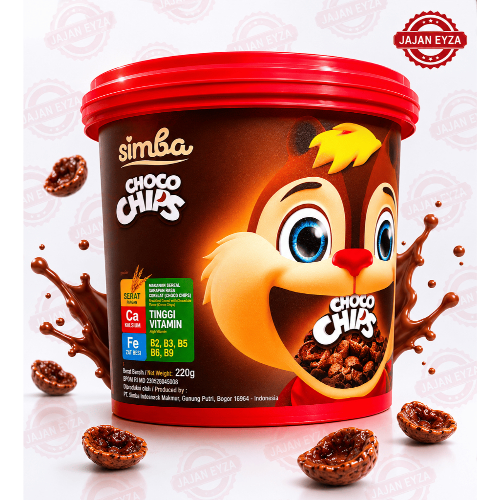 SIMBA CHOCO CHIPS JAR 220gr BARU