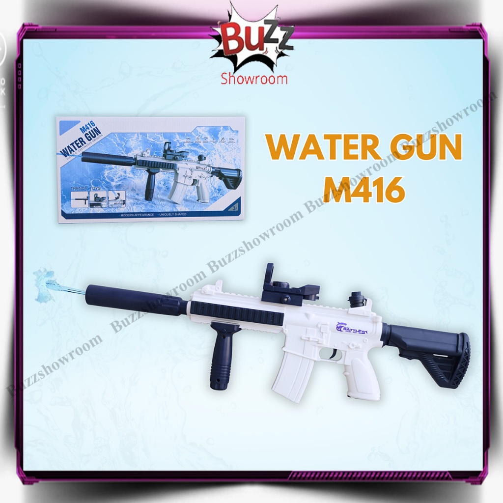 Electric Water Gun M416 Mainan Tembakan Air Otomatis Anak