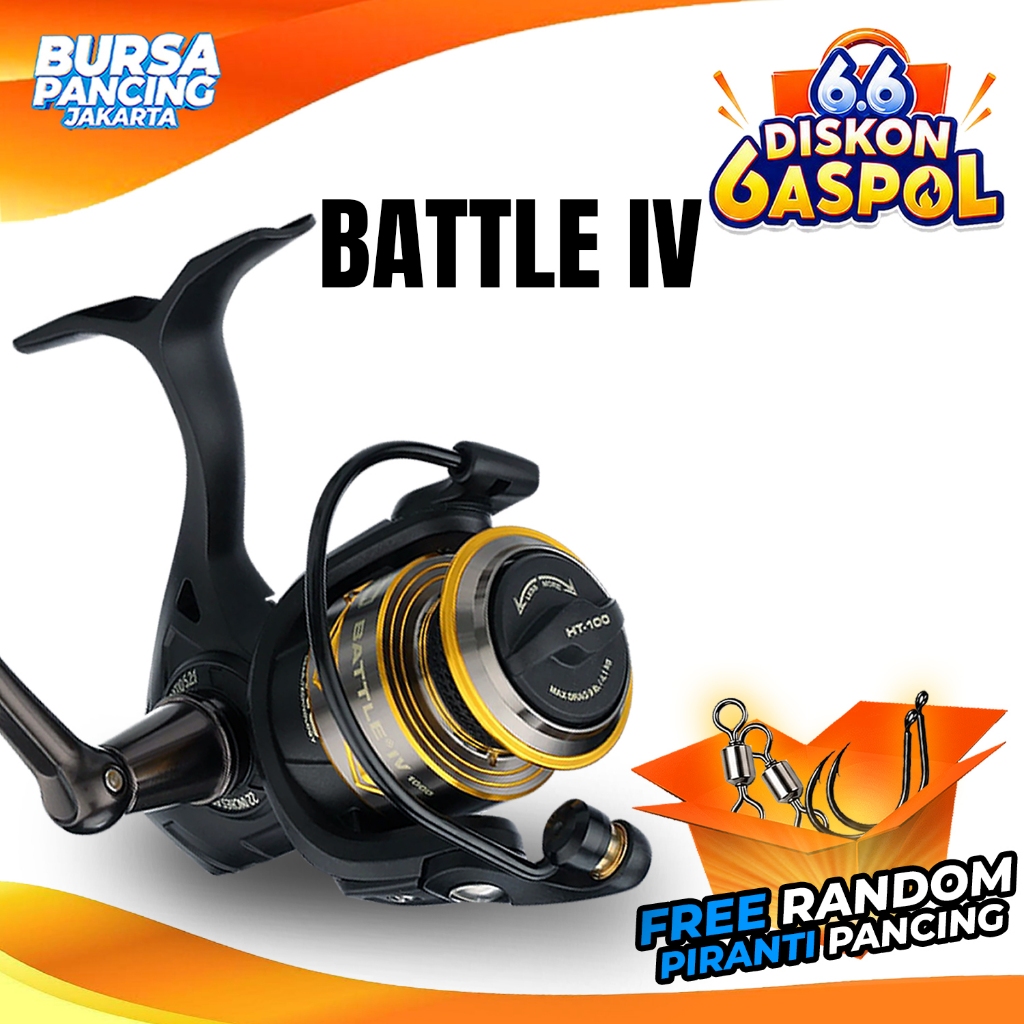 PENN Reel Pancing Spinning BATTLE IV 1000 - 10000 Hydro Armor Full Metal Body Sideplate Saltwater