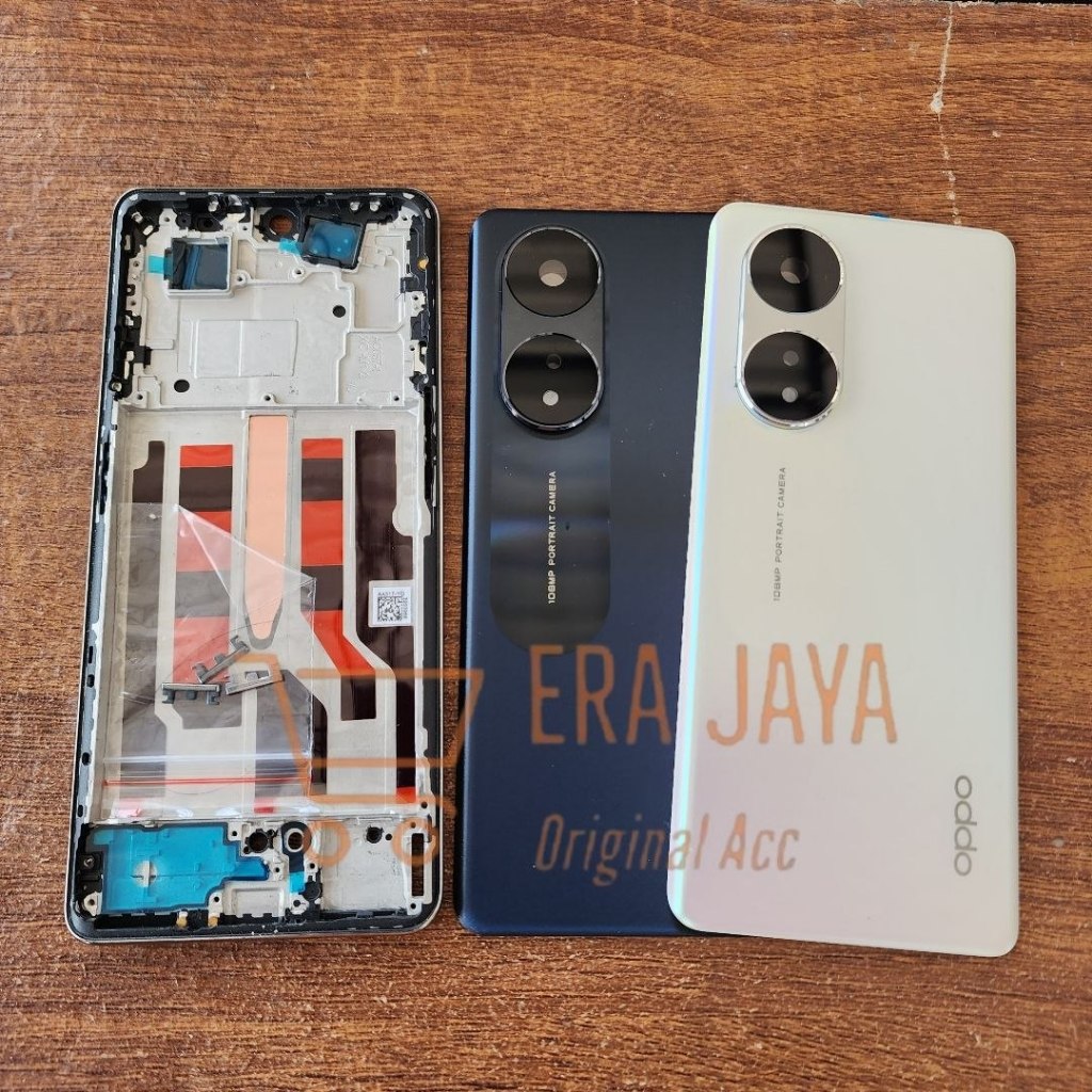Backdoor Tutup Belakang OPPO Reno8 T 5G CPH2505 Back Cover Casing Housing + Bezel Opo Reno 8T 5G