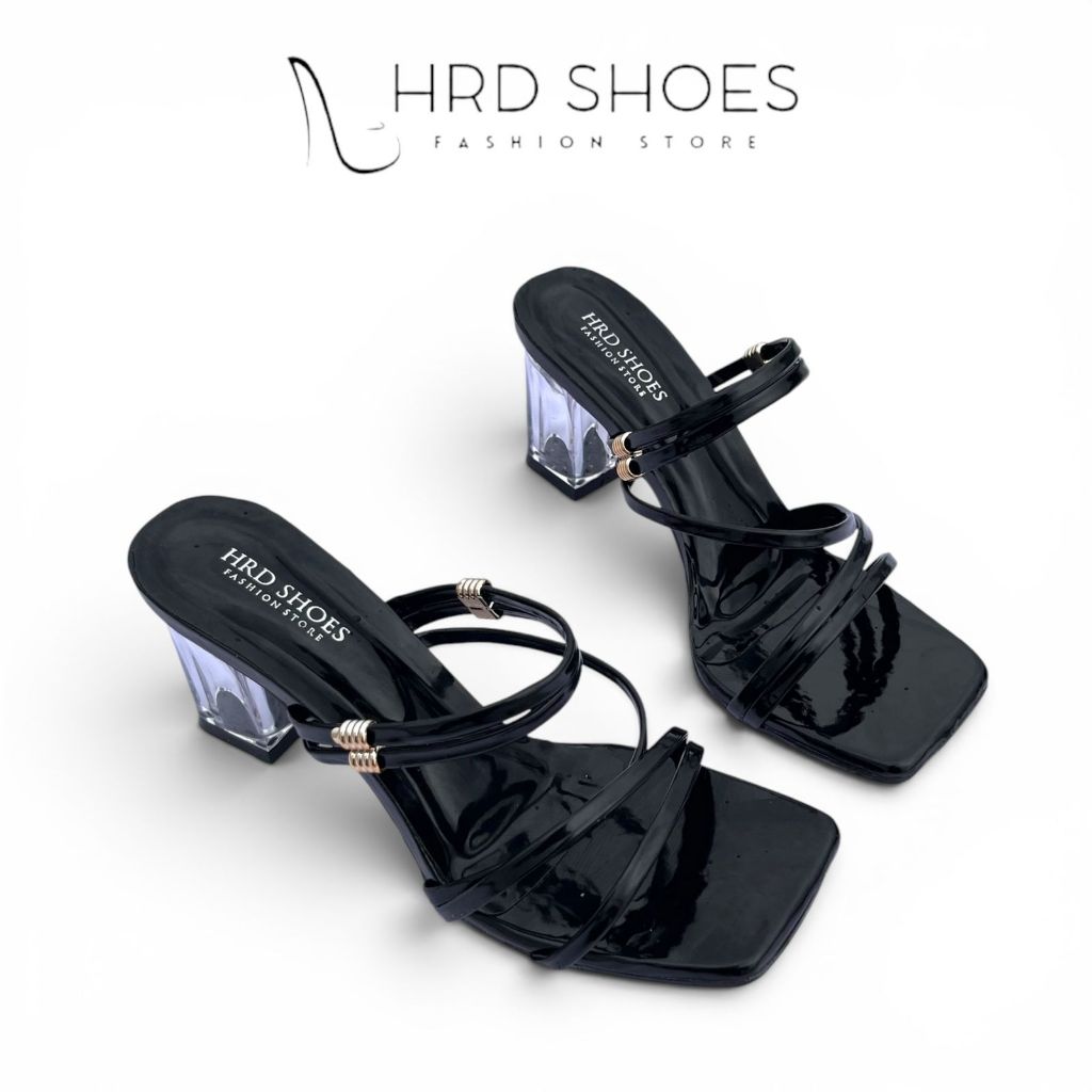 Heels Kaca Premium Hak Tinggi 7 cm | High Heels Kaca 7 cm | hrd shoes
