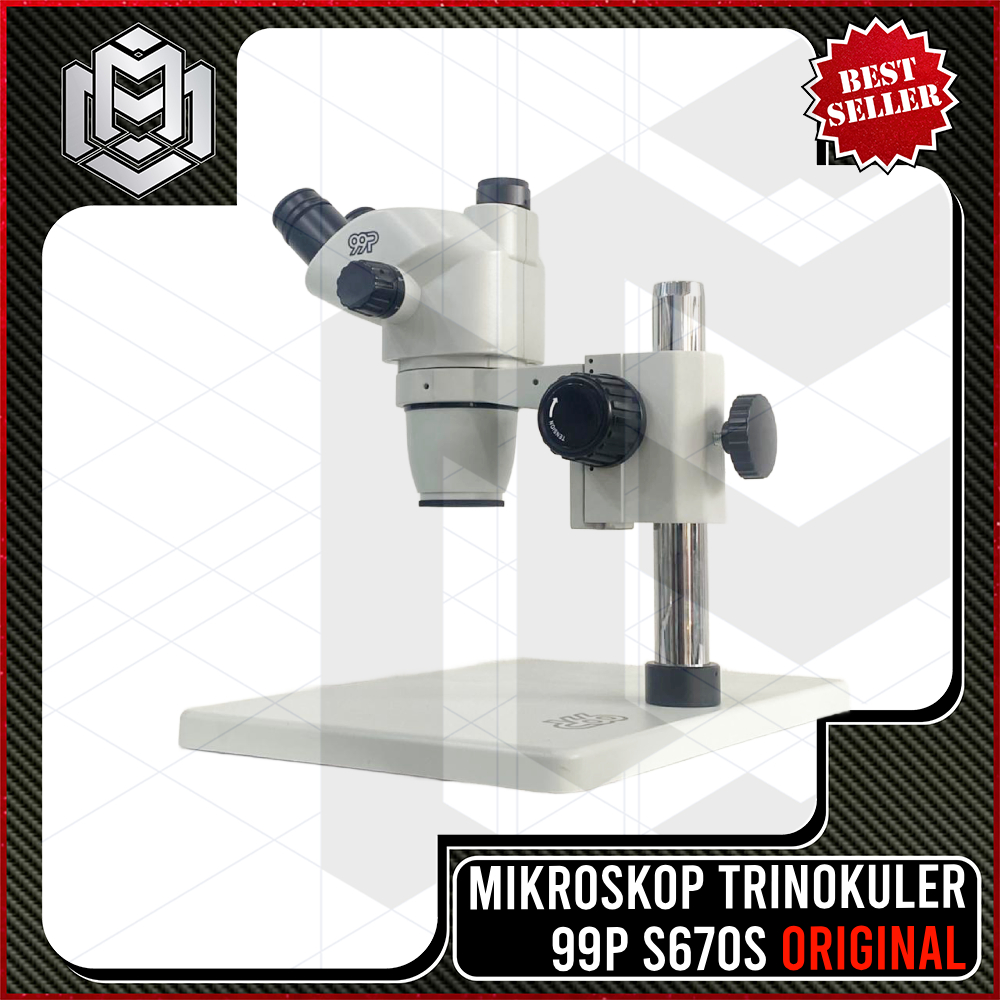 Mikroskop Trinokuler S670S B3 White Original High Quality / Mikroskop Trinokuler 99p S670S B3 White 