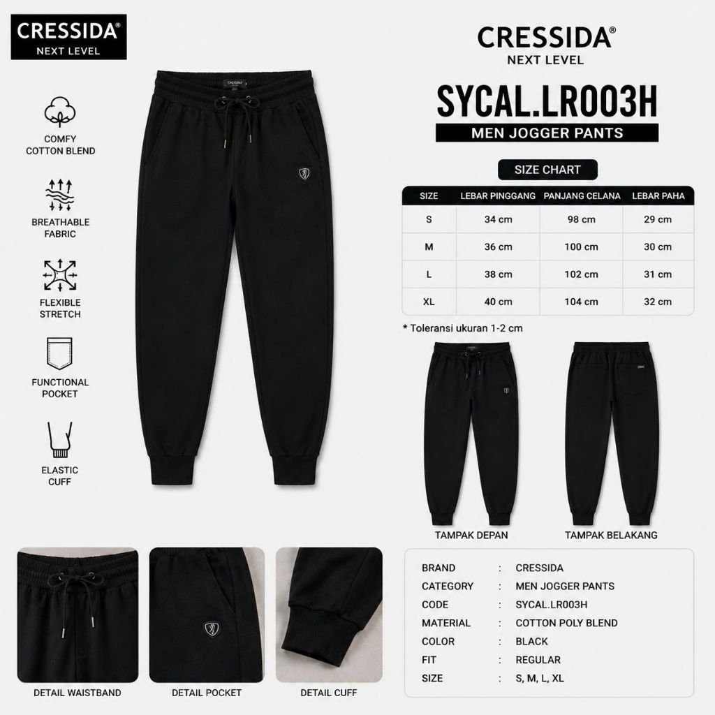 CRESSIDA Original Celana Training Panjang || SYCDL || 0232
