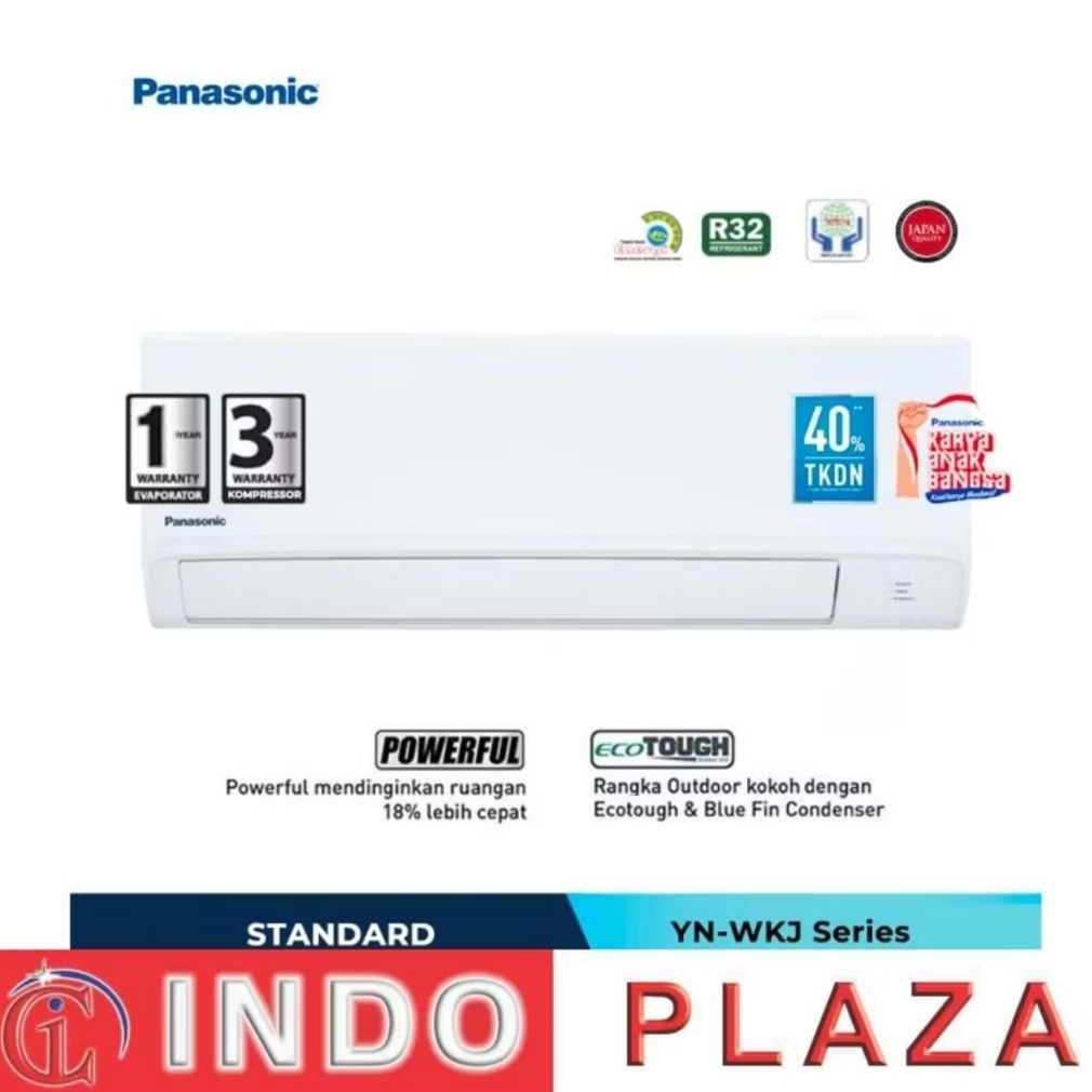 [MEDAN]AC PANASONIC 1.5 PK YN-12WKJ ECO TOUGH