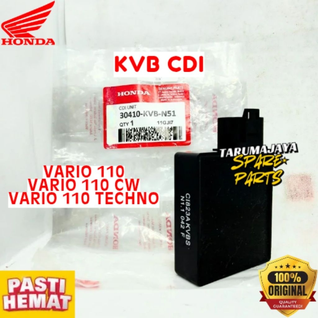 CDI ORIGINAL HONDA KODE KVB CDI VARIO 110, CDI VARIO 110 CW, CDI VARIO 110 TECHNO

