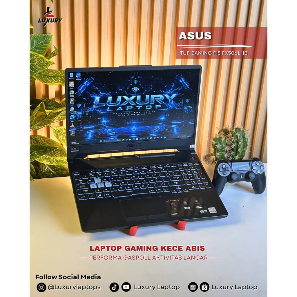 LAPTOP ASUS TUF GAMING F15 FX506LHB CORE I5 NVIDIA GTX 1650 4GB SSD 512GB RAM 8GB BACKLIGHT RGB SECO