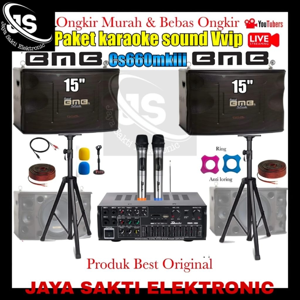 Paket Speaker 15 Inch BMB CS 660 V MK III Original bmb cs660v mk iii Garansi 3thn Lengkap Siap Pakai