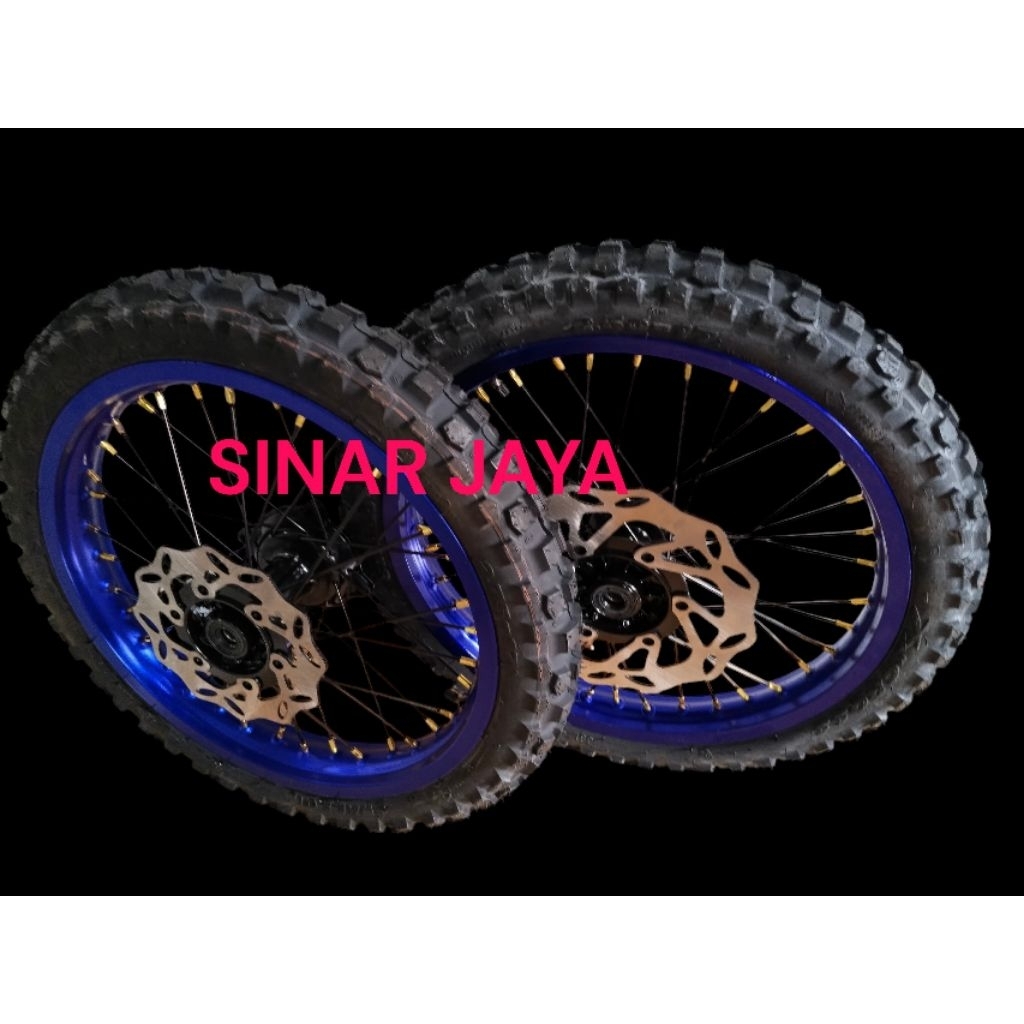 paket velg klx 17 14 atau 17 17 klx dtracker 150 bf crf 150l honda crf wr155  mini xcross semi trail