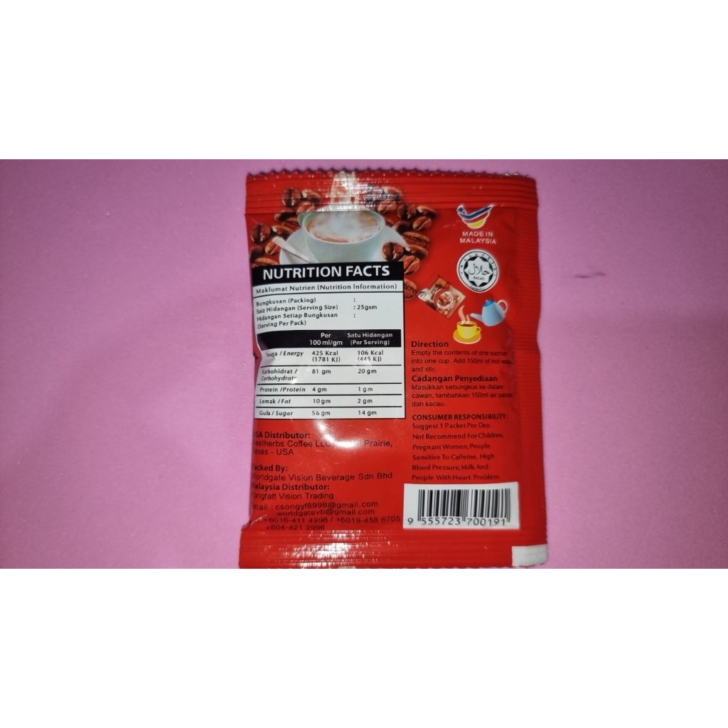 kopi jantan 6in1 semula jadi strongm4n coffe m4l4y original asli premium quality