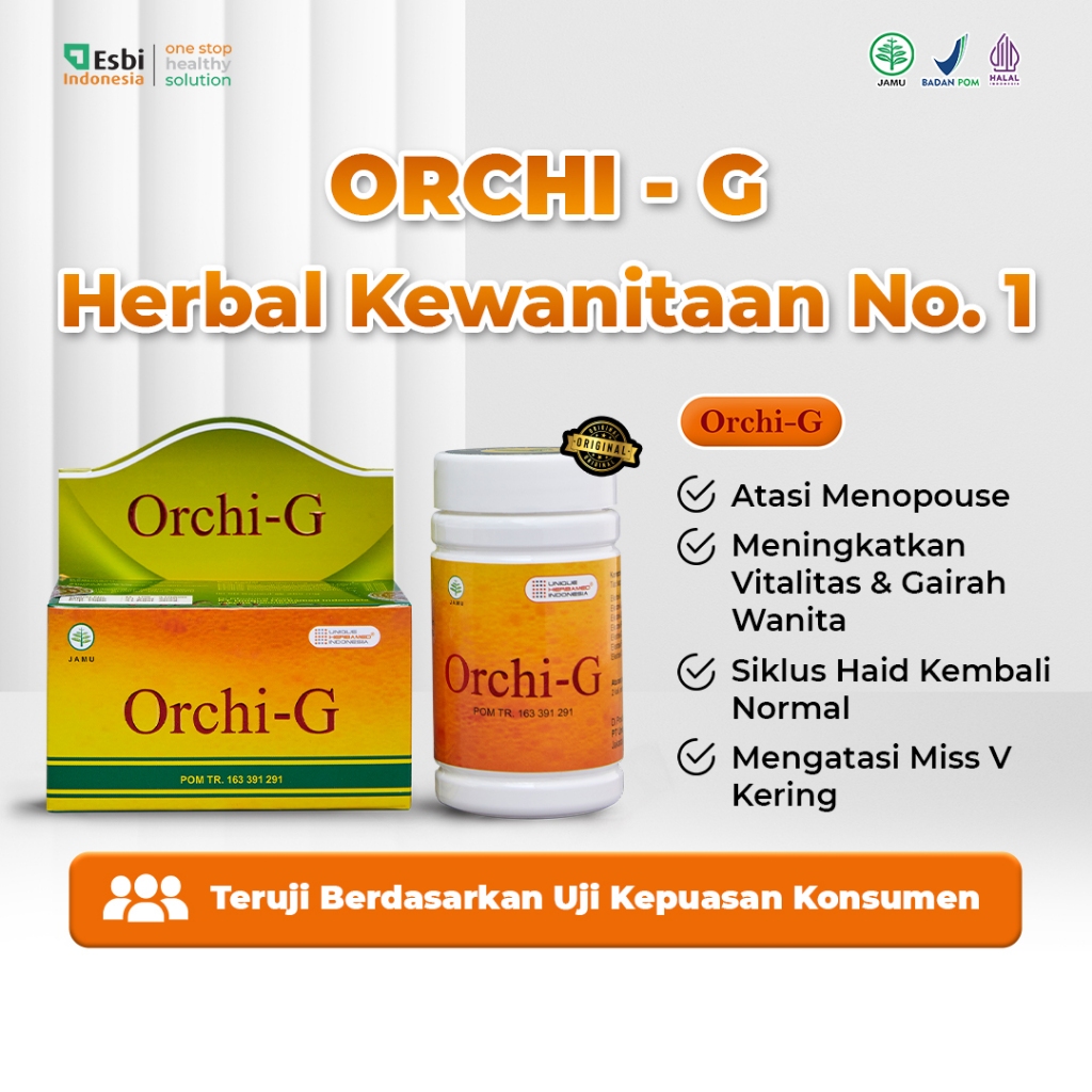 ORCHI G Herbal Menopause - Obatperang sang Wanita | Herbal Menopause & Gairah Wanita | Obatperang sa