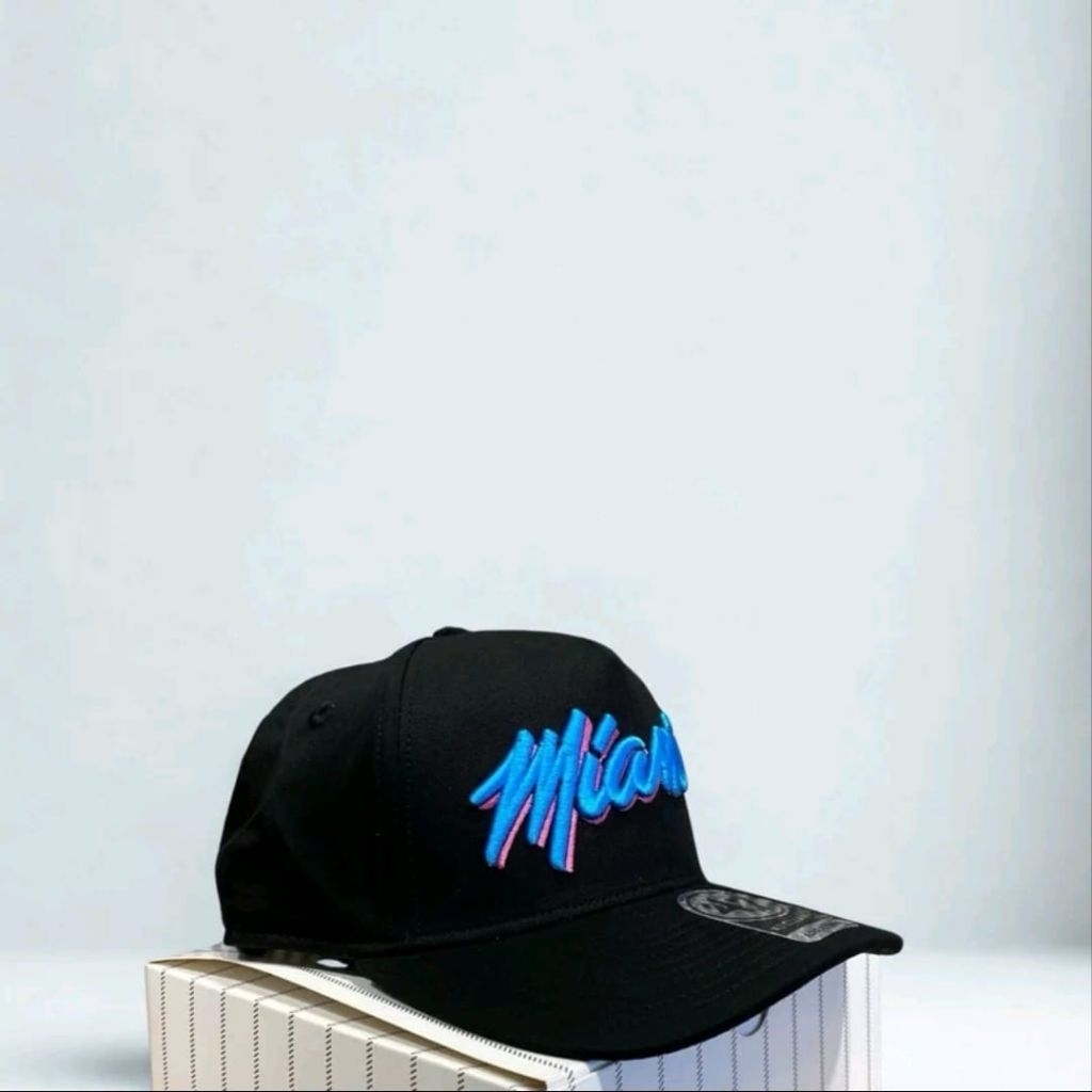 Topi Basketball NBA Miami Heat / Topi Olahraga Pria Wanita Full Tag Premium