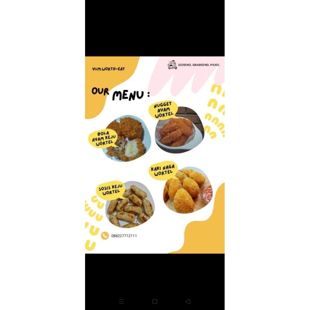 Nugget sayur sehat, non MSG