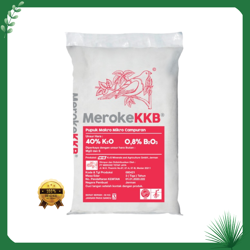 PUPUK MEROKE KORN KALI B Granular Repack 1KG Kandungan K2O MgO S B2O3 Tanaman Buah