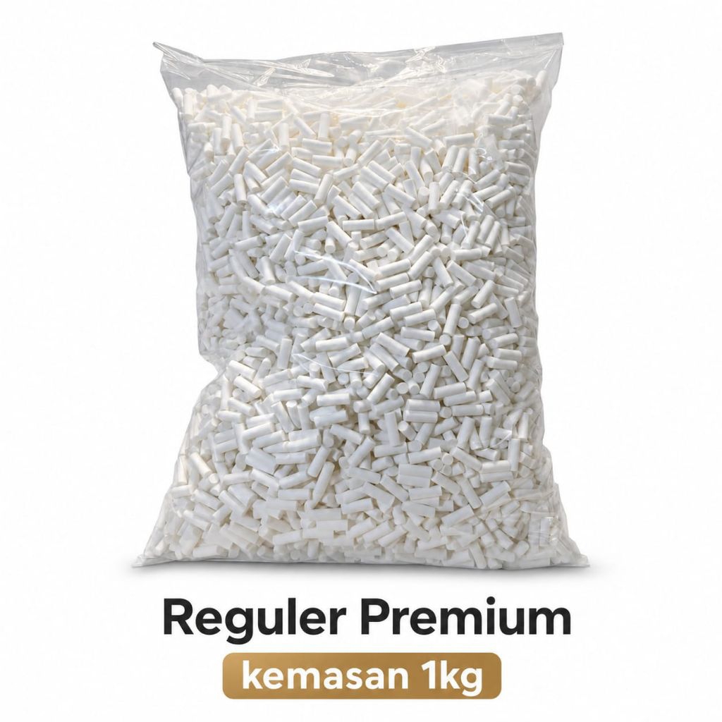 Busa Filter Pcp Reguler Premium panjang 2,3 diameter 8mm 1kg